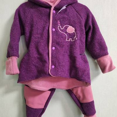 Wollwalkanzug 2 teilig Größe 74/80