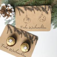 Druckvorlage Frohe Weihnachten, Weihnachtskarte, zum selber ausdrucken, Grußkarte, Mitbringsel, kleine Geschenkidee Bild 3