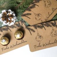 Druckvorlage Frohe Weihnachten, Weihnachtskarte, zum selber ausdrucken, Grußkarte, Mitbringsel, kleine Geschenkidee Bild 6