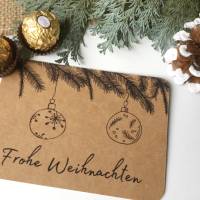 Druckvorlage Frohe Weihnachten, Weihnachtskarte, zum selber ausdrucken, Grußkarte, Mitbringsel, kleine Geschenkidee Bild 8