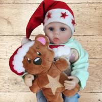 Stickdatei Weihnachten Teddy Bär In the Hoop Kissen Set – 4 Größen inkl. Anleitung, sofort verfügbar Bild 1