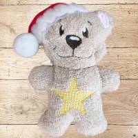 Stickdatei Weihnachten Teddy Bär In the Hoop Kissen Set – 4 Größen inkl. Anleitung, sofort verfügbar Bild 5
