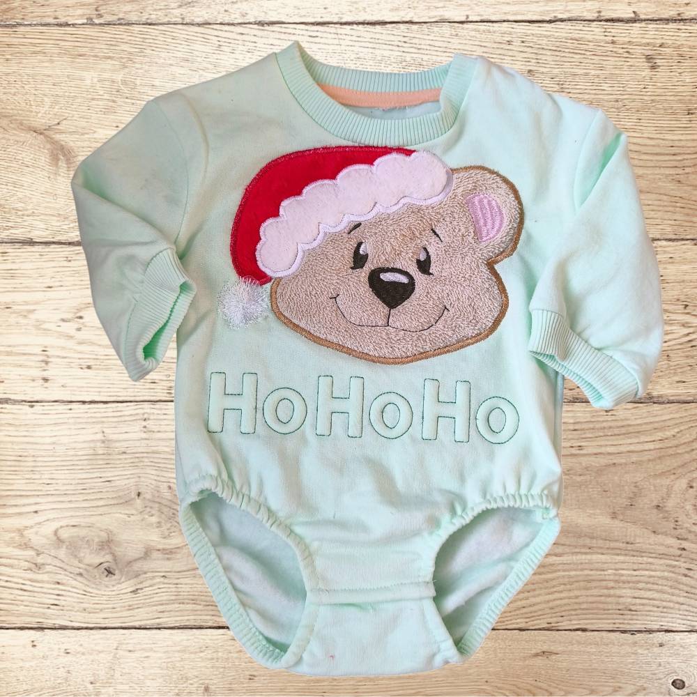 Stickdatei Teddy Bär Kopf Weihnachten – Applikation Set in 5 Größen Set 2575 Bild 1