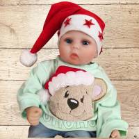 Stickdatei Teddy Bär Kopf Weihnachten – Applikation Set in 5 Größen Set 2575 Bild 2