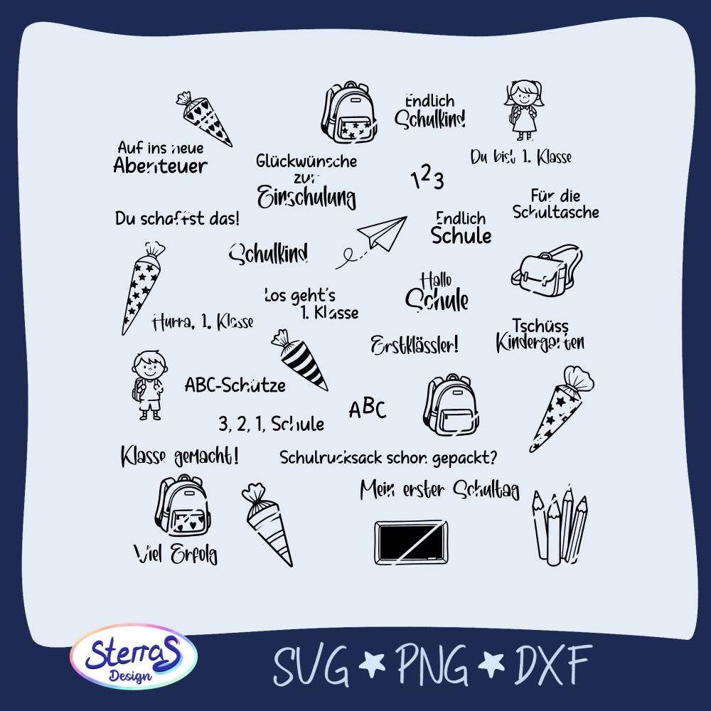 Plotterdatei Bär mit Regenschirm – SVG DXF PNG – Regenjacke und Gummistiefel – Herbst Motiv Bild 1