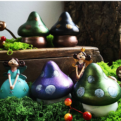 Handbemalte Keramikpilze – Einzigartige Herbst- & Weihnachtsdeko, individuell & handgemacht