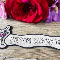 Stickdatei 3D-Anhänger TEAM SAUFEN, Maschinenstickerei, Stickmuster mit Trapunto-Effekt, 3D-Stick, Lesezeichen Bild 2