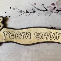 Stickdatei 3D-Anhänger TEAM SAUFEN, Maschinenstickerei, Stickmuster mit Trapunto-Effekt, 3D-Stick, Lesezeichen Bild 5