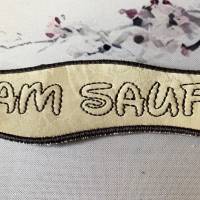 Stickdatei 3D-Anhänger TEAM SAUFEN, Maschinenstickerei, Stickmuster mit Trapunto-Effekt, 3D-Stick, Lesezeichen Bild 6