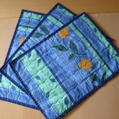 Platzsets mit Tulpen Tischsets Tischmatte Platzmatte Platzdeckchen Platzset Tischgedeck Deckchen