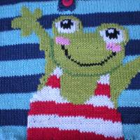 Strickanleitung Pullover Frosch in 2 Größen Bild 2