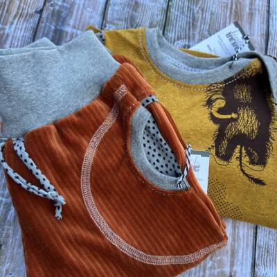 Set Hose und Langarmshirt Gr.92 Kuschelbär