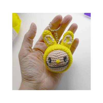 Häkelanleitung für den Hasen Schlüsselanhänger