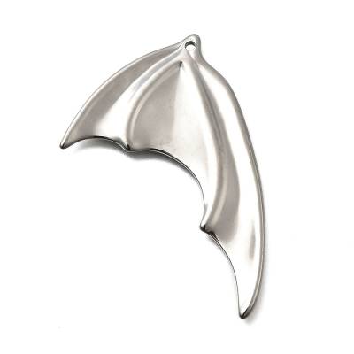 Großer Edelstahl Anhänger Fledermausflügel – Gothic Schmuck Edelstahlanhänger