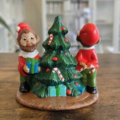 Weihnachtsdekoration - Wichtel - Elfen - Keramik