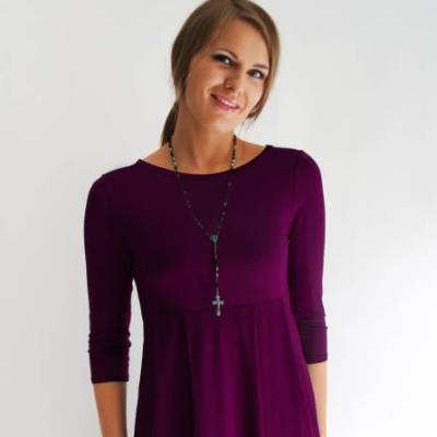 Kleid DUFFY Aubergine Gr. 32-52