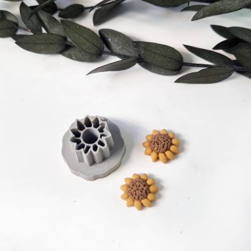 Polymer Clay Cutter Sonnenblume | Tonschneider | Fimo Ausstecher Cutter Blume | Cutter Sonnenblume Halloween | Herbst Cu