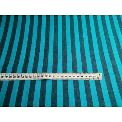 Streifenstoff Meterware SSGGP002.MALLARD von Kaffe Fassett – Türkis/Grau, 100% Baumwolle, 110cm breit