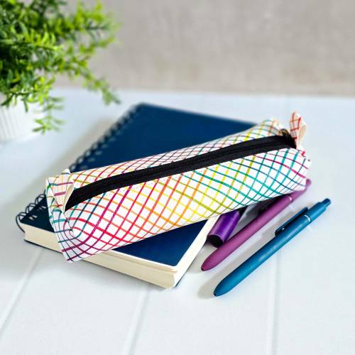 Handgenähte Stiftetasche aus Kunstleder – Stiftemäppchen & Stricknadeltasche