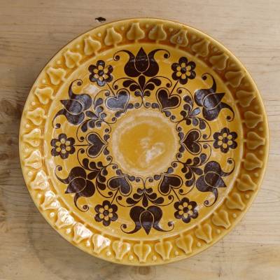 Porzellanteller aus den 60er Jahren – DDR Berlin Grünau – Vintage Ø 19 cm