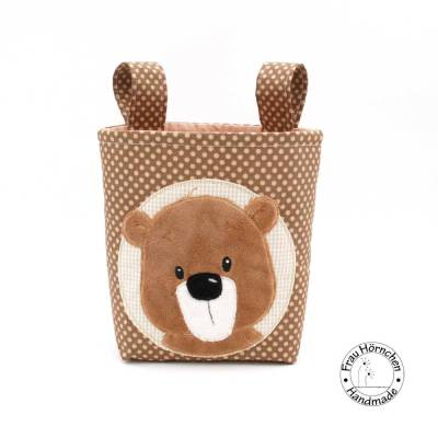 Lenkertasche für Laufrad Teddybär beige braun * Wunschname * Personalisierbar
