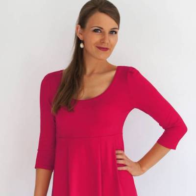 Tunika Duffy neue Farbe Himbeerrot Gr 32-52 größen-und längenangepasst