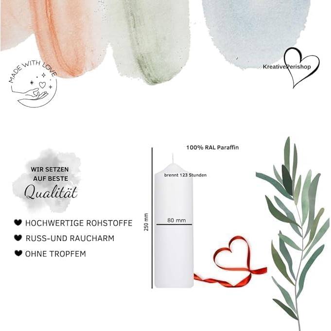 Einschulungskerze Mit Drachen Motiv - Personalisiert Mit Name Und Datum