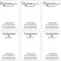 Taschenherz – Stilvolle PDF/PNG-Druckvorlage Din A4 für kreative DIY-Projekte Bild 2