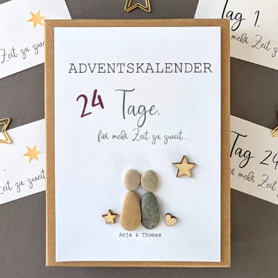 Adventskalender mehr Zeit zu zweit – DIY, personalisiert & Partner-Geschenk