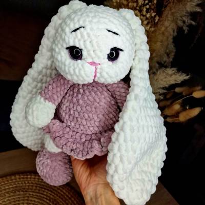 Handgemachte gehäkelter Hase – Kuscheltier Amigurumi, Geschenk für Kinder, Baby oder Deko