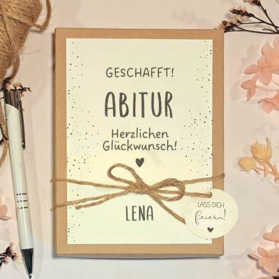 Personalisierte Geschenkbox zum Abitur – Edle Geldgeschenk Verpackung & Präsent zum Schulabschluss