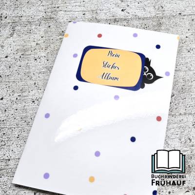 Stickeralbum DIN A5 Katze – Wiederablösbares Stickerheft für deine Stickersammlung