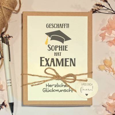 Personalisierte Geschenkbox zum Staatsexamen – Geldgeschenk & Überraschung zum Abschluss