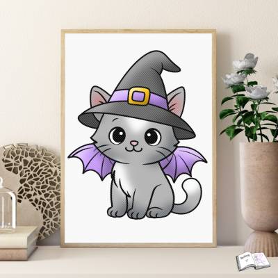 Digiset & Plott Shadow the Cat – Halloween Plotterdatei Kätzchenhexe