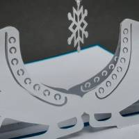 Plotterdatei 3D-Karte Schlittschuhe – Winterliche Pop-up Karte SVG für Cricut & Silhouette Bild 3
