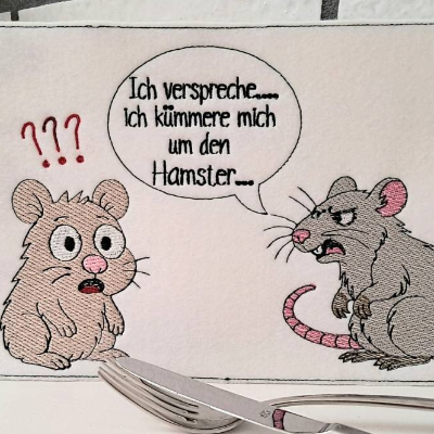 Stickdateien Menschenfreunde: Hamster & Ratten ITH Set ab 10x10 Rahmen – Shabby-Stil, 12 Motive