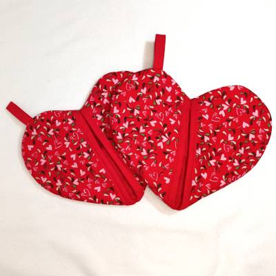 Ofenhandschuh, Herz Topflappen 