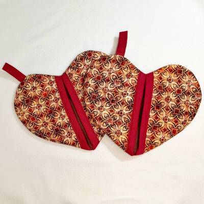 Ofenhandschuh, Herz Topflappen 