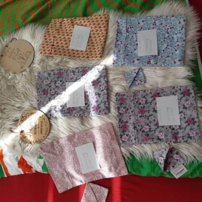 Buchtaschen mit Ecken