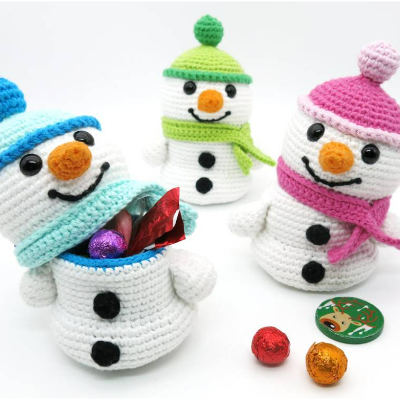 Schneemann - Häkelanleitung