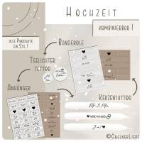Kerzentattoos Hochzeit für Stabkerzen | Design 2, Druckvorlage DIY & gewerbliche Nutzung Bild 2