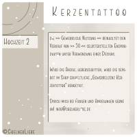 Kerzentattoos Hochzeit für Stabkerzen | Design 2, Druckvorlage DIY & gewerbliche Nutzung Bild 3