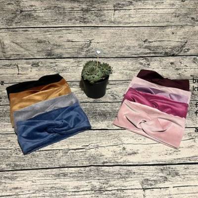 Haarband-Bandeau-Cordoptik-Cordjersey- Uni- KU52-56 cm