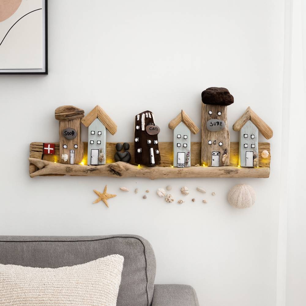 LCUHAVA 3-teilige Möwen Wanddekoration - Maritime Deko Für Badezimmer & Wohnzimmer