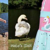 Kostenlose Applikationsvorlage Schwanenkinder – Gratis Datei Freebook zum applizieren und nähmalen Bild 3