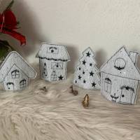 Stickdatei Winterdorf Weihnachten Lichthaus Set 1 In the Hoop – Häuser & Baum, 10x10 Set 768 Bild 2