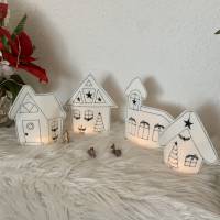 Stickdatei Winterdorf Set 2 mit Kirche – Weihnachten Lichterhaus In the Hoop, 10x10, Set 768 Bild 3