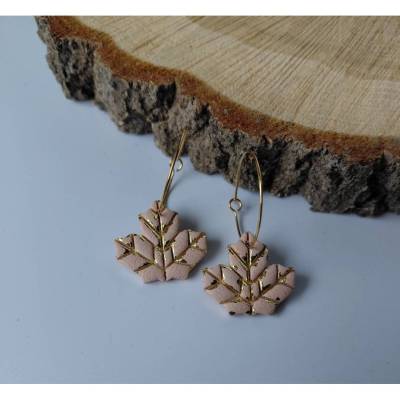 Polymerohrringe Ahornblatt federleicht Herbst