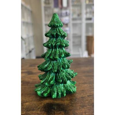 Grüne Glitzer Weihnachtsbäume - Tanne -