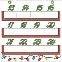 Stickdatei Adventskalender zum Befüllen ITH Bild 6
